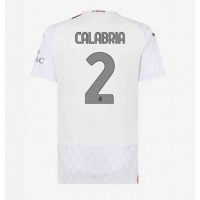 Camiseta AC Milan Davide Calabria #2 Visitante Equipación para mujer 2023-24 manga corta